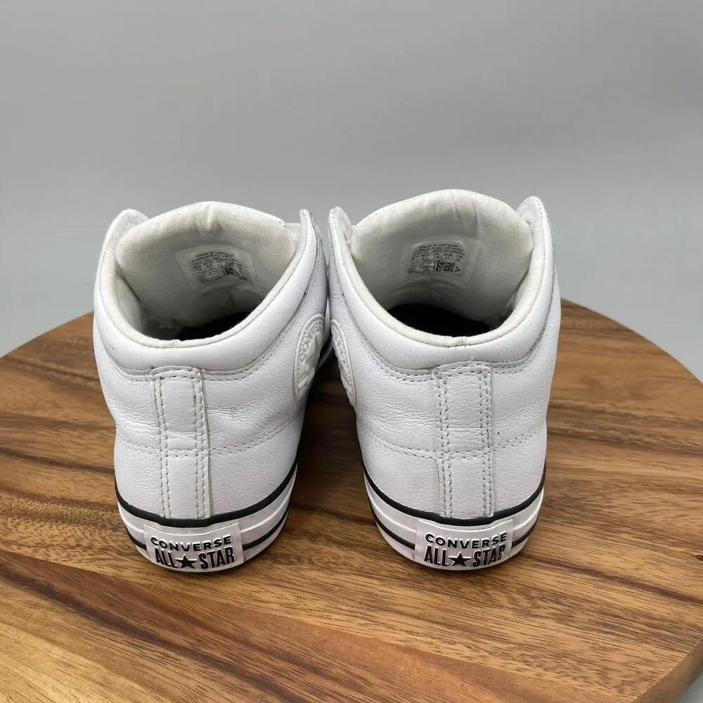 Converse Chuck Taylor All Star High Street Shoes Womens Size 9.5 White Leather